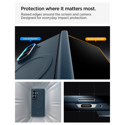Spigen AirSkin Aramid MagFit MagSafe Case for Samsung Galaxy Z Fold 8 Ultra - Navy Blue_8