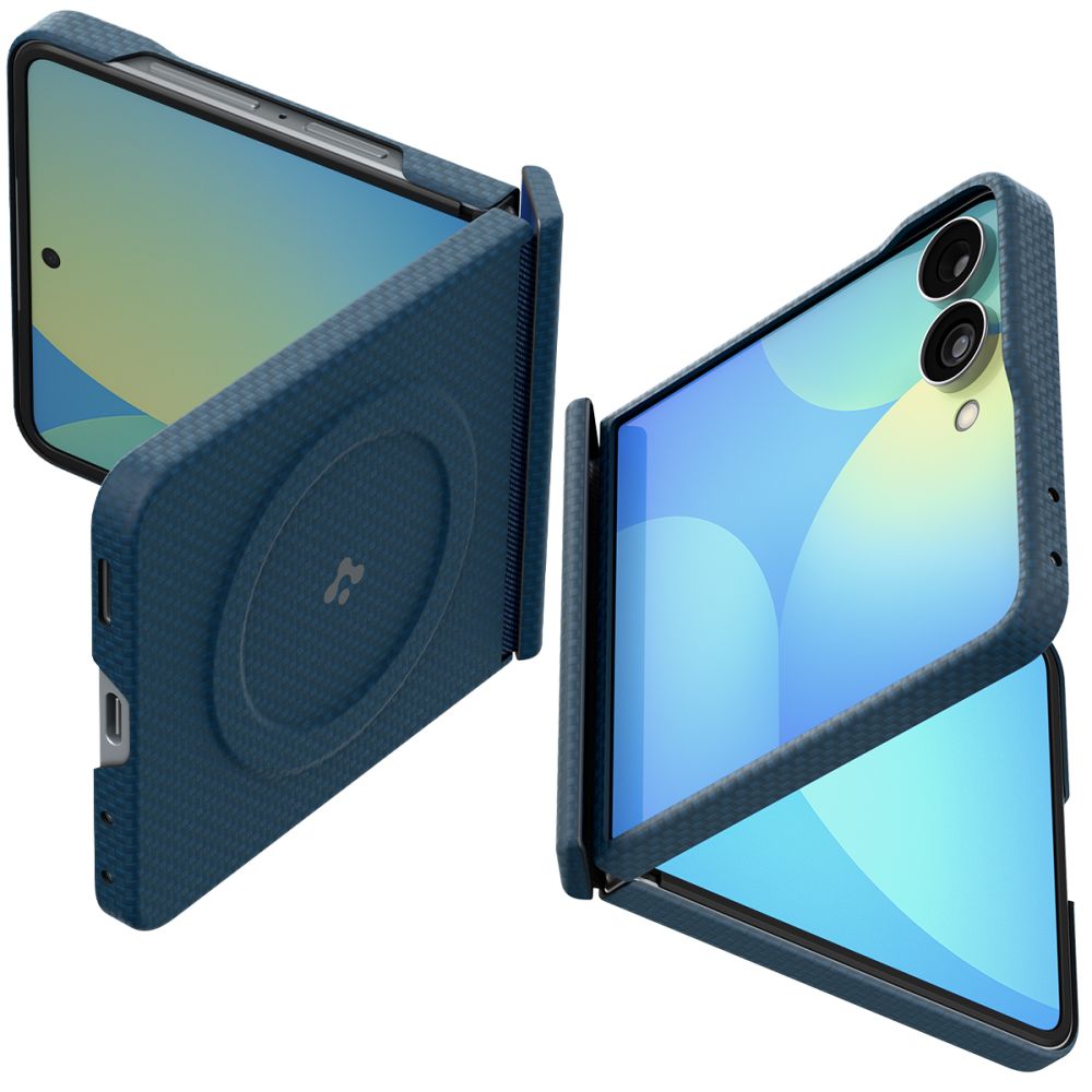 Spigen AirSkin Aramid MagFit MagSafe Case for Samsung Galaxy Z Flip 8 - Navy Blue_0