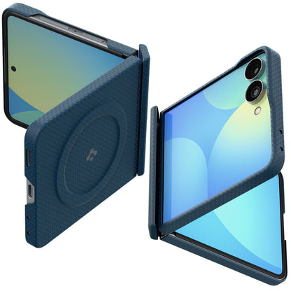 Spigen AirSkin Aramid MagFit MagSafe Case for Samsung Galaxy Z Flip 8 - Navy Blue_0