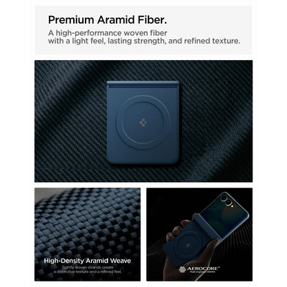 Spigen AirSkin Aramid MagFit MagSafe Case for Samsung Galaxy Z Flip 8 - Navy Blue_6