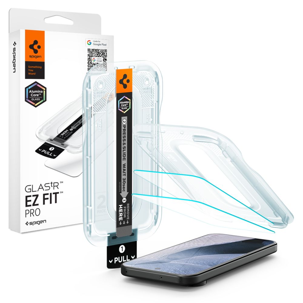 Spigen Glas.tR EZ Fit Pro 2-Pack Tempered Glass Screen Protector for Google Pixel 11 Pro XL_0