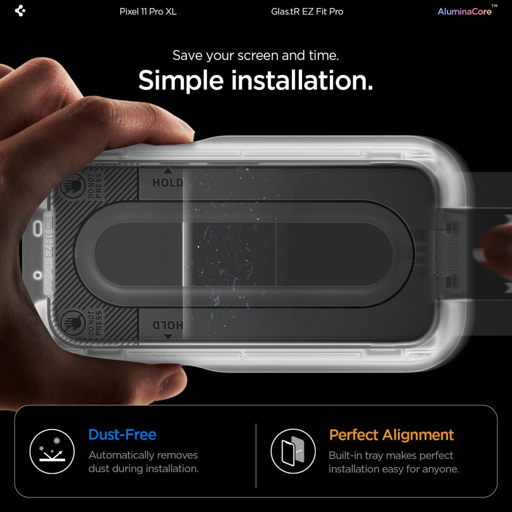 Spigen Glas.tR EZ Fit Pro 2-Pack Tempered Glass Screen Protector for Google Pixel 11 Pro XL_9
