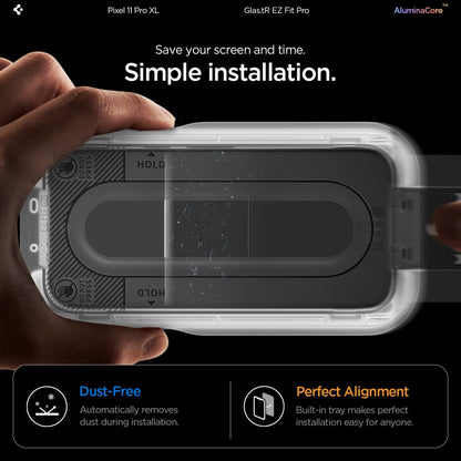 Spigen Glas.tR EZ Fit Pro 2-Pack Tempered Glass Screen Protector for Google Pixel 11 Pro XL_9