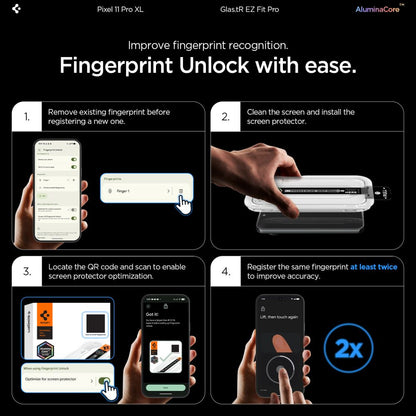 Spigen Glas.tR EZ Fit Pro 2-Pack Tempered Glass Screen Protector for Google Pixel 11 Pro XL_10