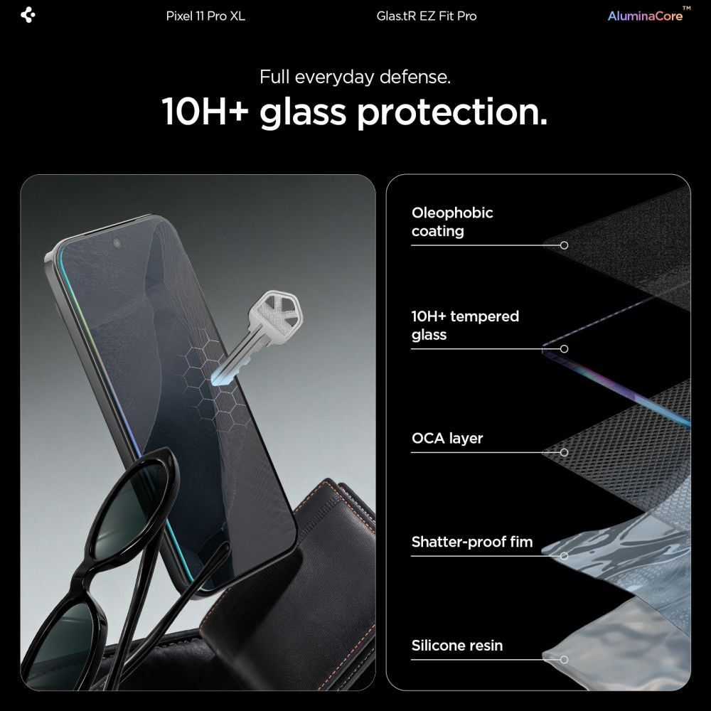 Spigen Glas.tR EZ Fit Pro 2-Pack Tempered Glass Screen Protector for Google Pixel 11 Pro XL_7