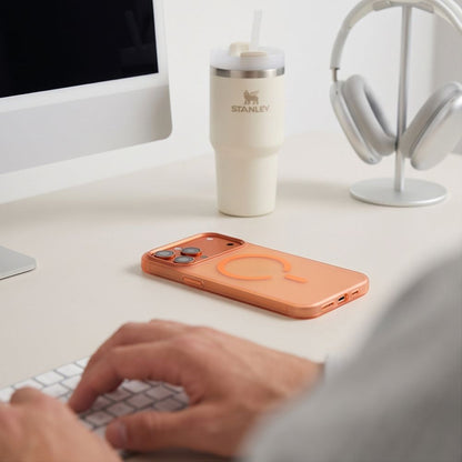 Tech-Protect MagZero MagSafe case for iPhone 17 Pro Max / 18 Pro Max - matte orange_4