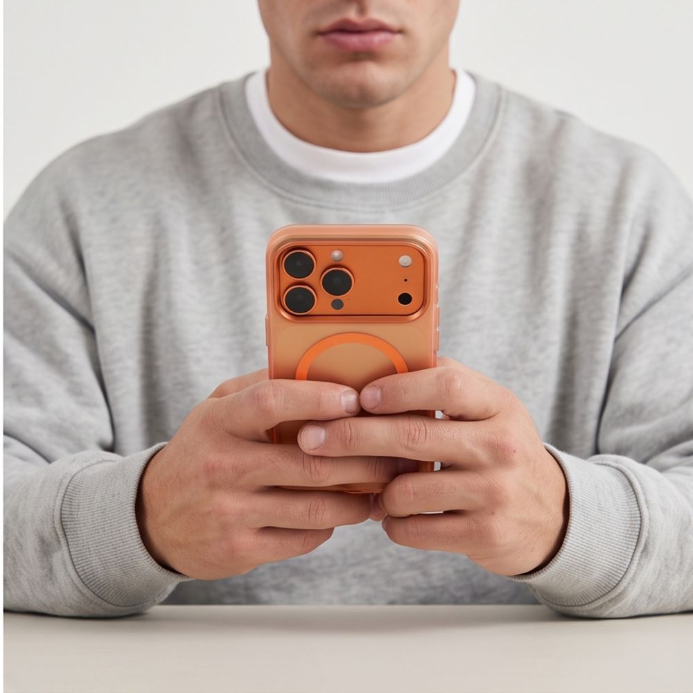Tech-Protect MagZero MagSafe case for iPhone 17 Pro Max / 18 Pro Max - matte orange_5