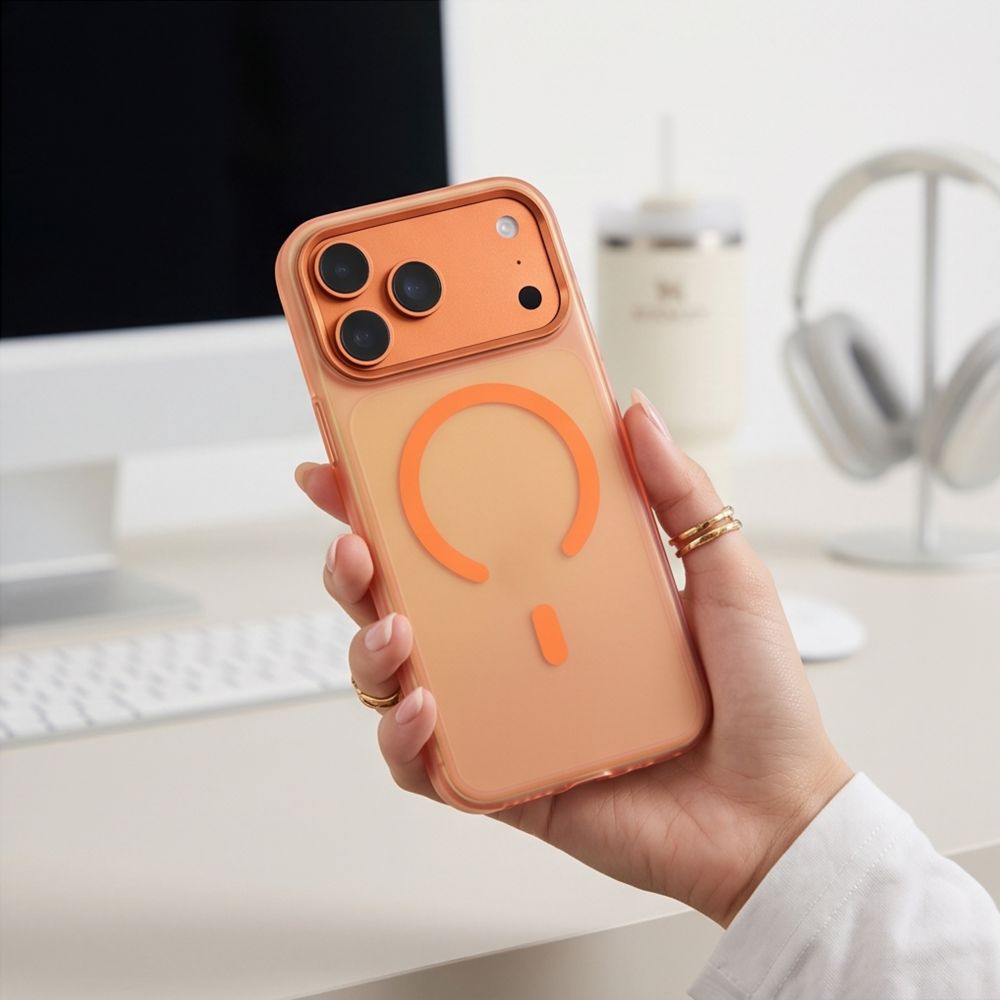 Tech-Protect MagZero MagSafe case for iPhone 17 Pro Max / 18 Pro Max - matte orange_6