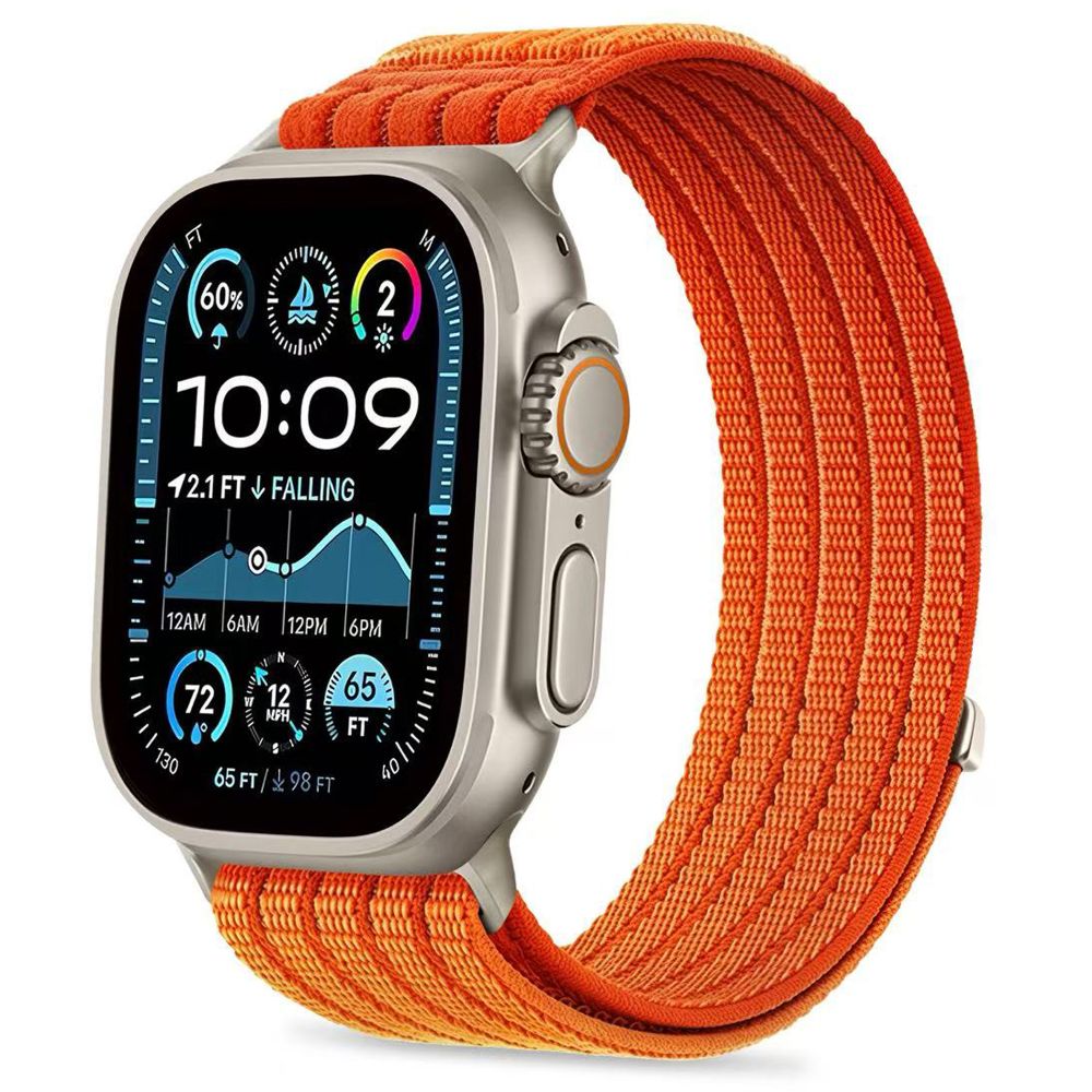 Tech-Protect Nylon Sport Band for Apple Watch 44 / 45 / 46 / 49 mm - Orange_0