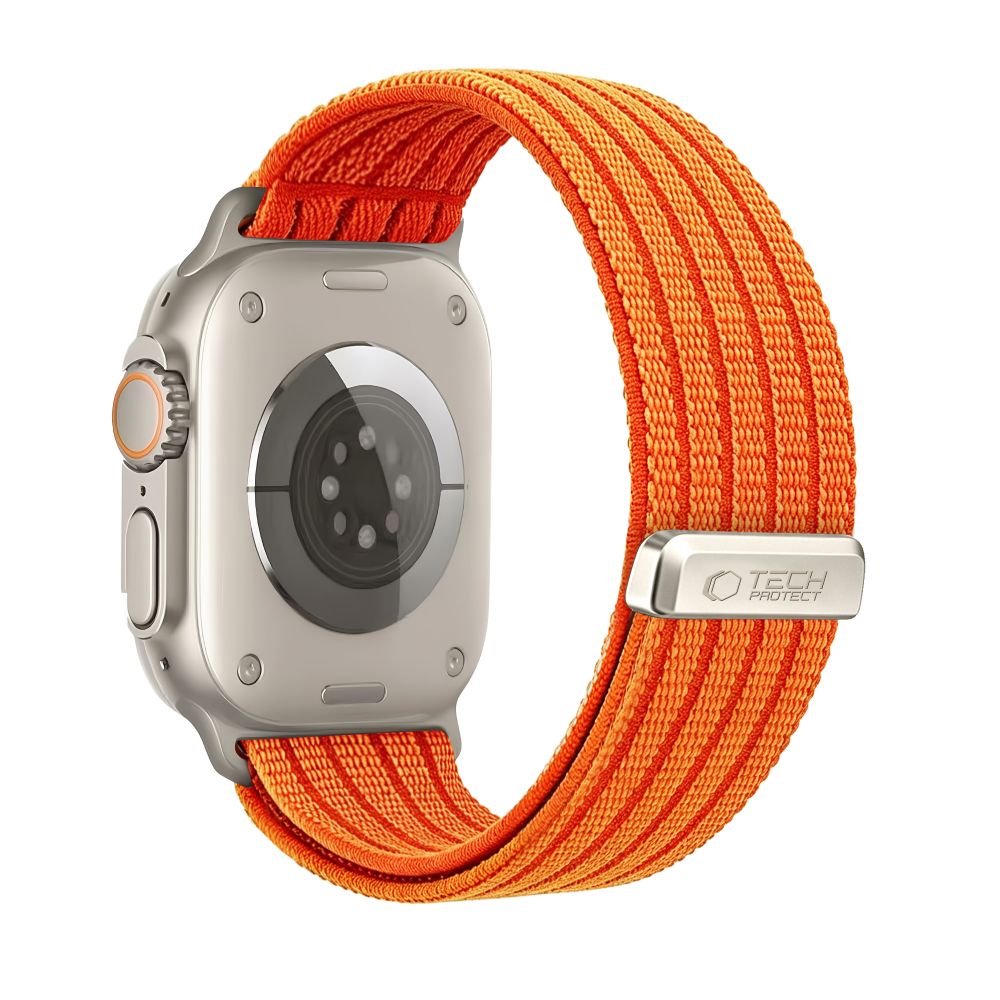 Tech-Protect Nylon Sport Band for Apple Watch 44 / 45 / 46 / 49 mm - Orange_1