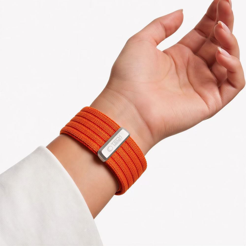 Tech-Protect Nylon Sport Band for Apple Watch 44 / 45 / 46 / 49 mm - Orange_5