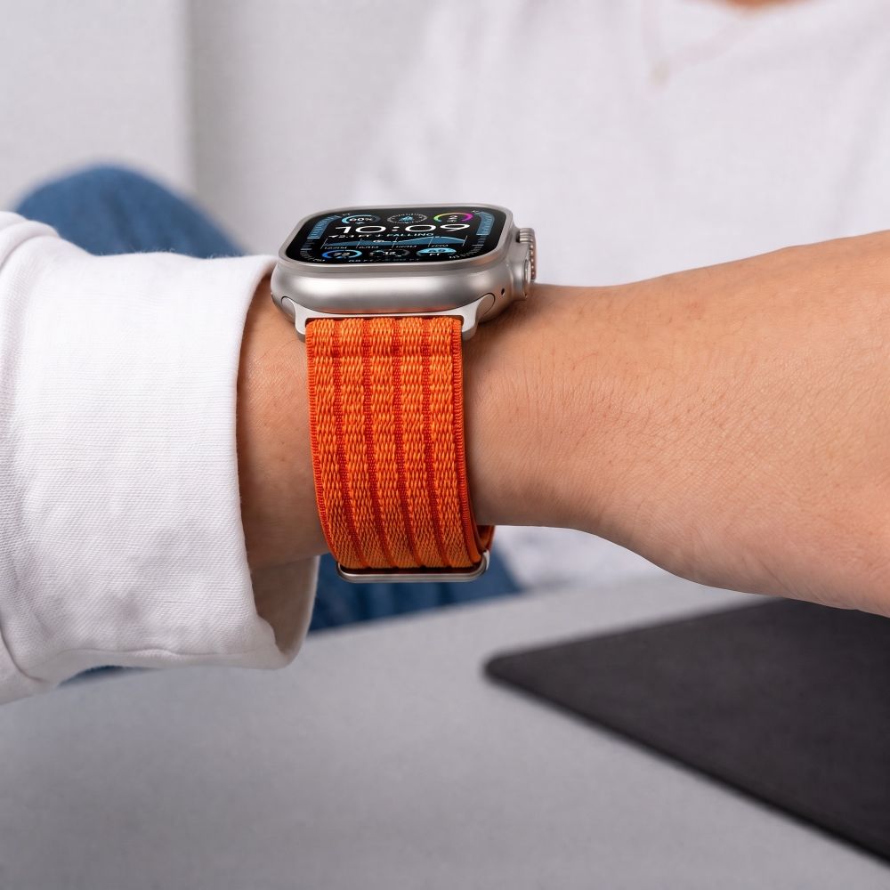 Tech-Protect Nylon Sport Band for Apple Watch 44 / 45 / 46 / 49 mm - Orange_6