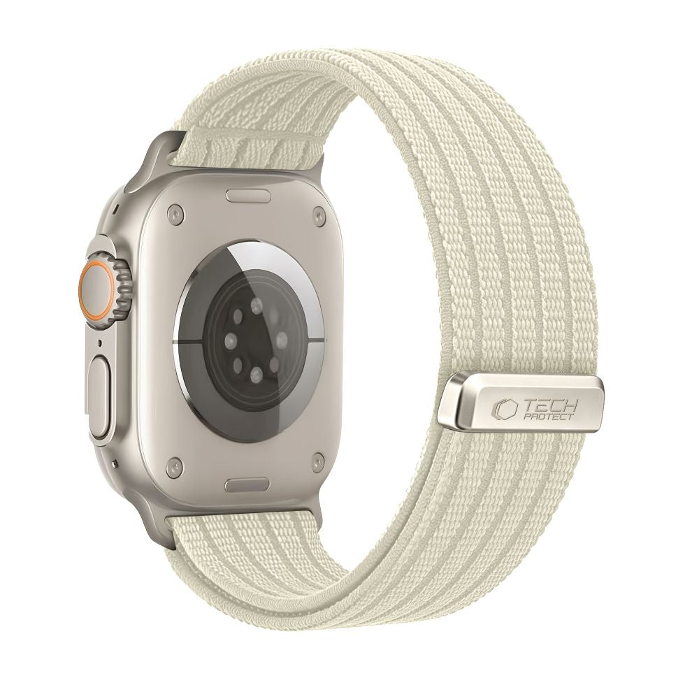 Tech-Protect Nylon Sport Strap for Apple Watch 44 / 45 / 46 / 49 mm - Beige_1