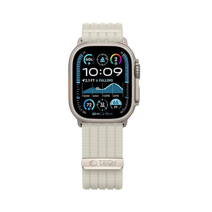 Tech-Protect Nylon Sport Strap for Apple Watch 44 / 45 / 46 / 49 mm - Beige_2