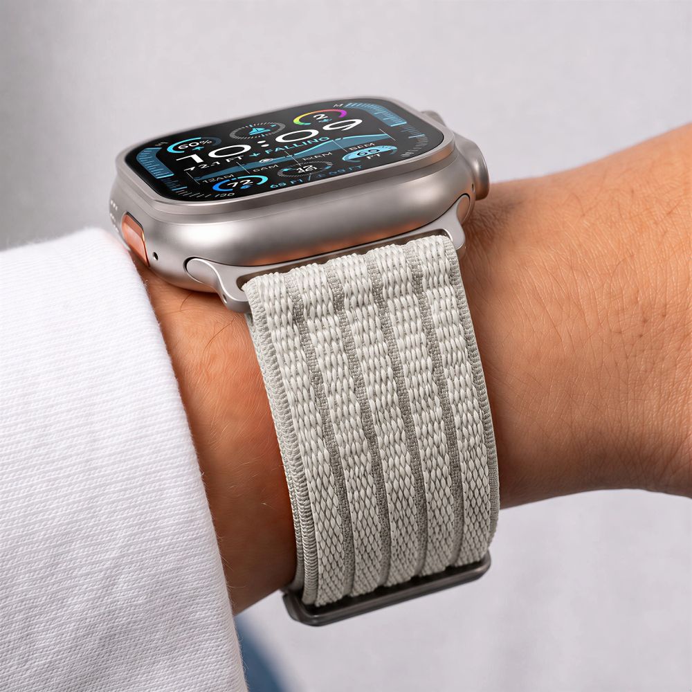 Tech-Protect Nylon Sport Strap for Apple Watch 44 / 45 / 46 / 49 mm - Beige_7