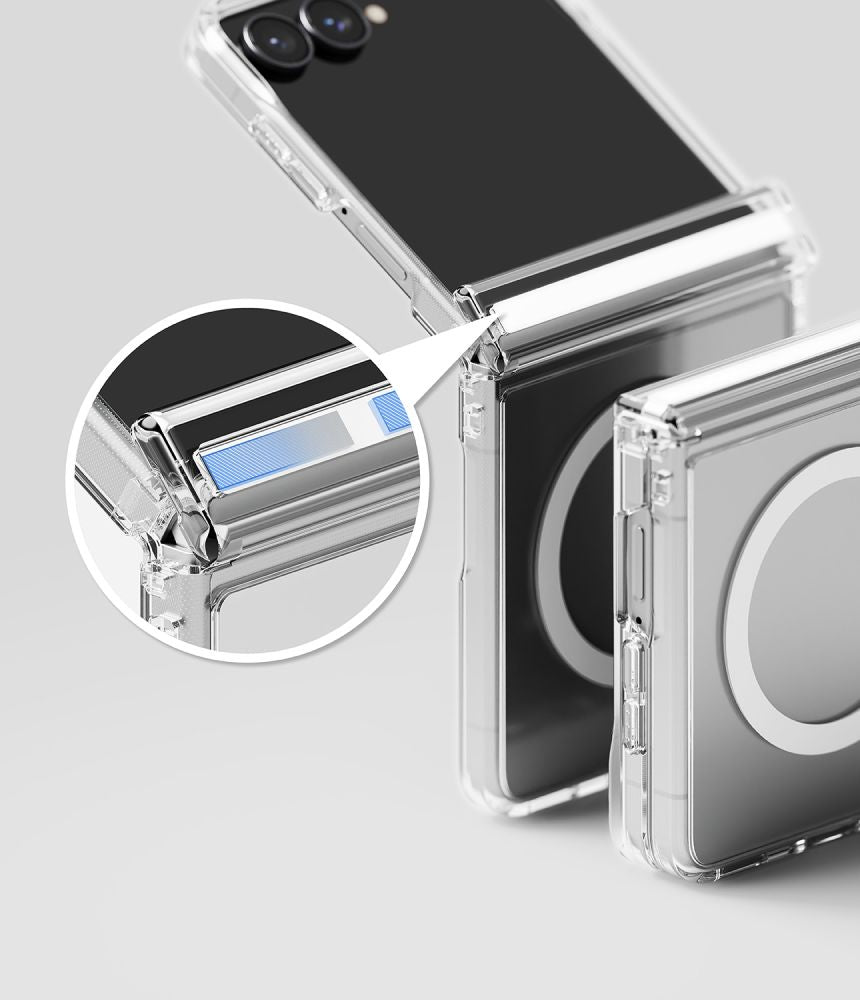 Ringke Fusion Flap Magnetic MagSafe Case for Samsung Galaxy Z Flip 8 - Clear_6