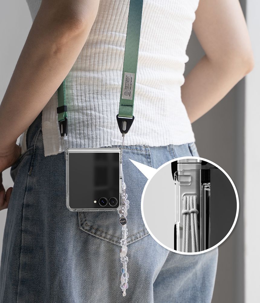 Ringke Fusion Flap Magnetic MagSafe Case for Samsung Galaxy Z Flip 8 - Clear_8