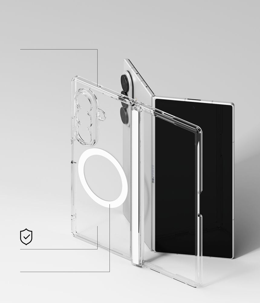 Ringke Fusion Flap Magnetic MagSafe Case for Samsung Galaxy Z Fold 8 Ultra - Clear_7