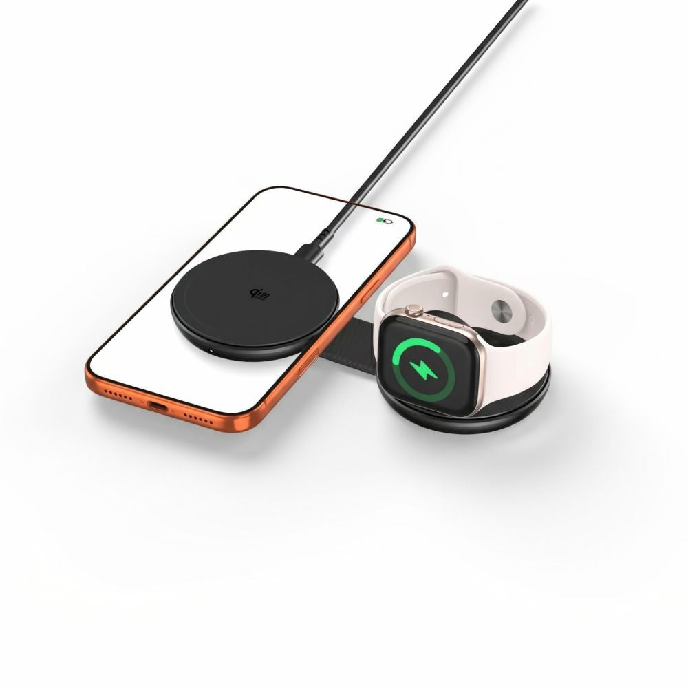 Tech-Protect A55 2in1 MagSafe 25W QI2.2 Wireless Charger + USB-C / USB-C Cable 100cm - Black_1
