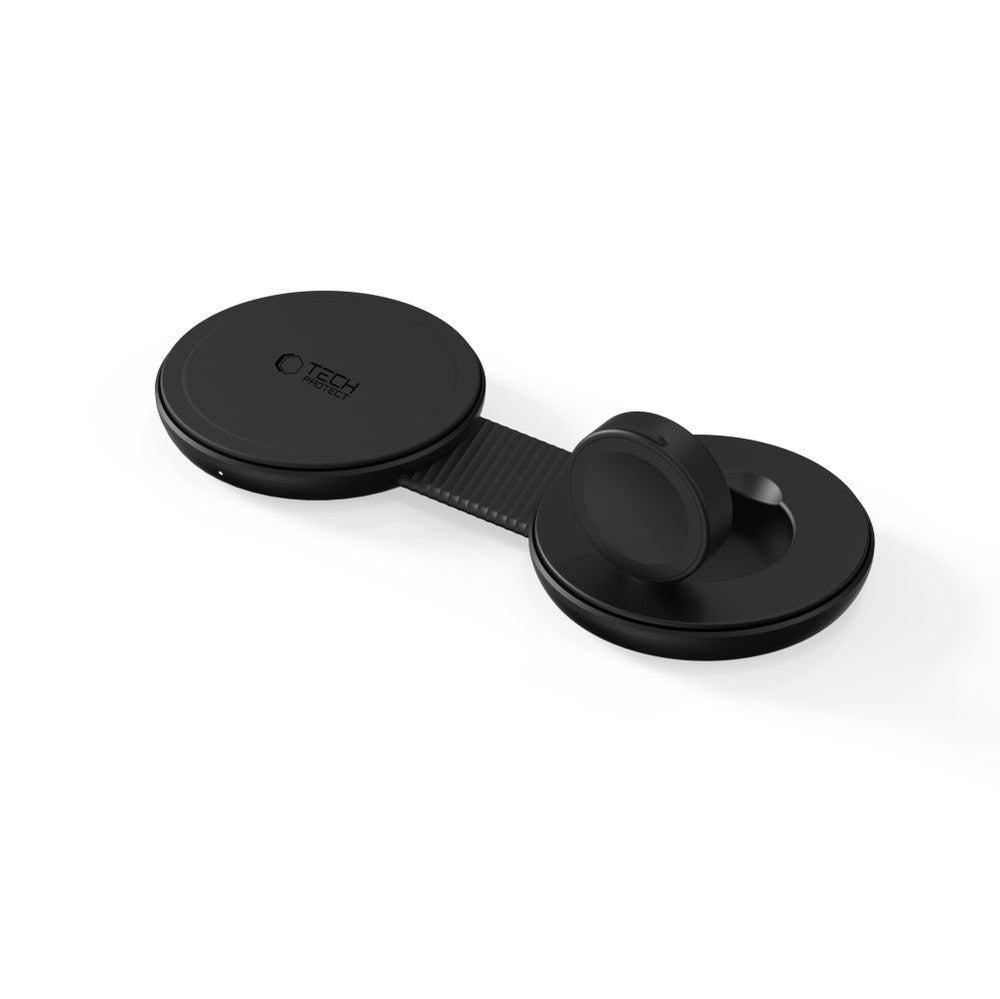 Tech-Protect A55 2in1 MagSafe 25W QI2.2 Wireless Charger + USB-C / USB-C Cable 100cm - Black_3