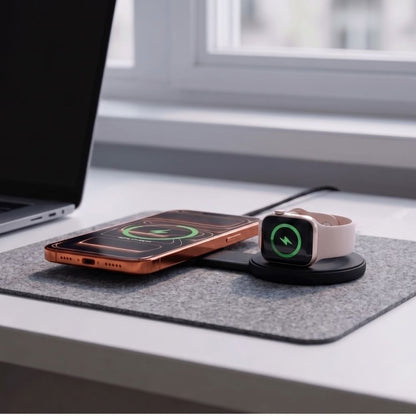 Tech-Protect A55 2in1 MagSafe 25W QI2.2 Wireless Charger + USB-C / USB-C Cable 100cm - Black_6