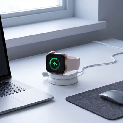 Tech-Protect A55 2in1 MagSafe 25W QI2.2 Wireless Charger + USB-C / USB-C Cable 100cm - White_9