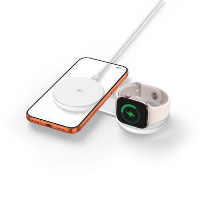 Tech-Protect A55 2in1 MagSafe 25W QI2.2 Wireless Charger + USB-C / USB-C Cable 100cm - White_1