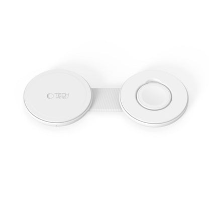 Tech-Protect A55 2in1 MagSafe 25W QI2.2 Wireless Charger + USB-C / USB-C Cable 100cm - White_3