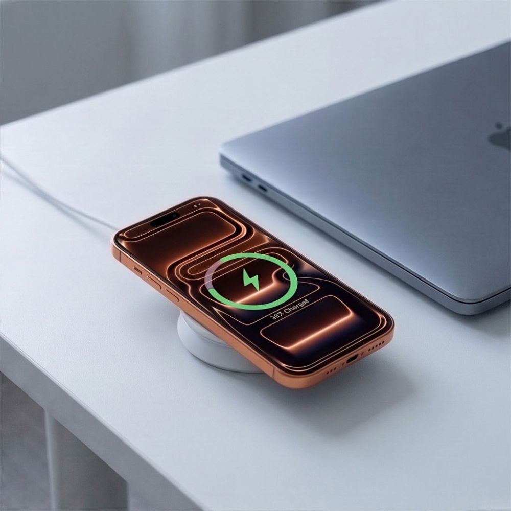 Tech-Protect A55 2in1 MagSafe 25W QI2.2 Wireless Charger + USB-C / USB-C Cable 100cm - White_7