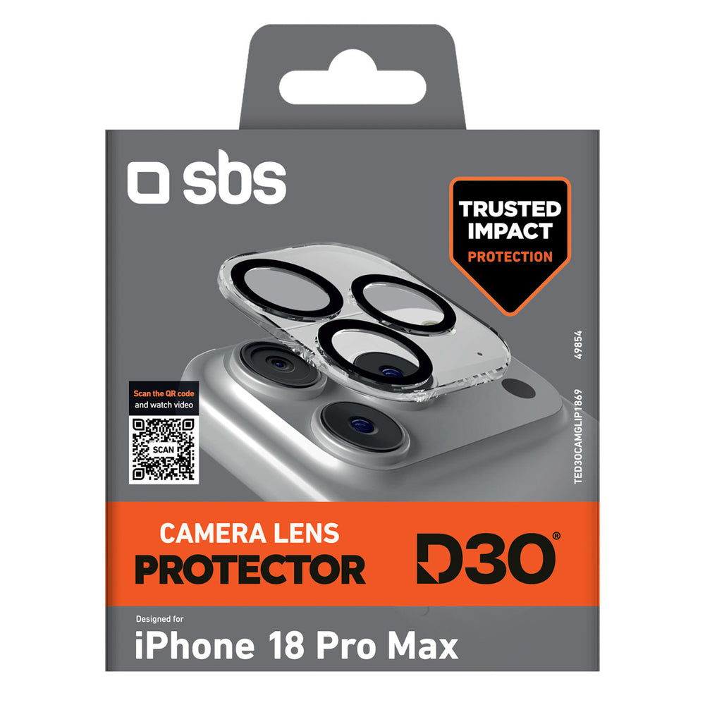 SBS D3O Camera Lens Protector for iPhone 18 Pro Max_1