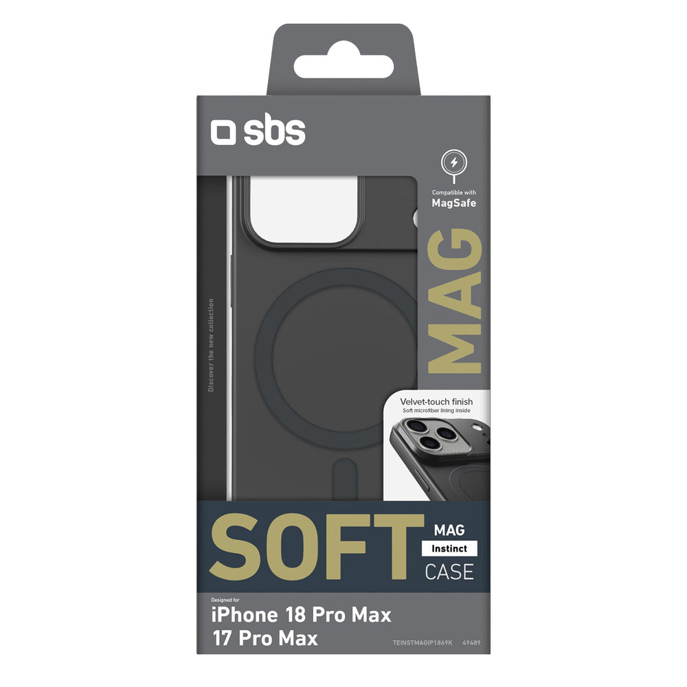 SBS Instinct Mag Case for iPhone 18 Pro Max / 17 Pro Max Compatible with MagSafe - Black_1