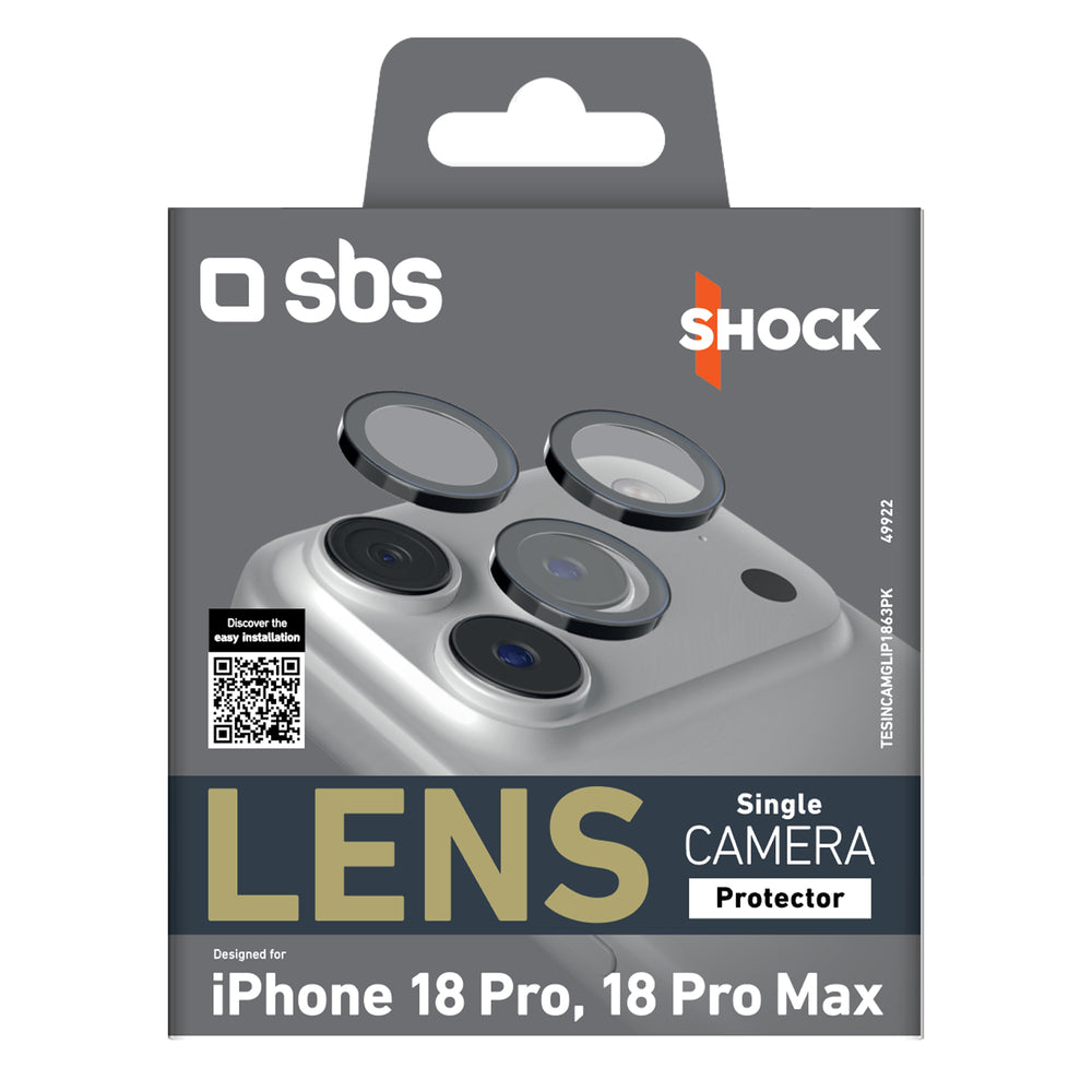 SBS Lens Single Camera Protector for iPhone 18 Pro / 18 Pro Max - Black_1