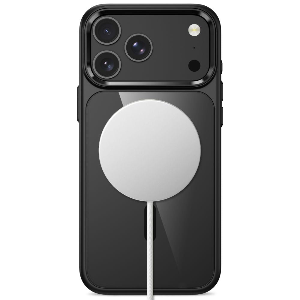 Tech-Protect Magmat Magsafe CC Case for iPhone 17 Pro Max / 18 Pro Max - Transparent Black_3