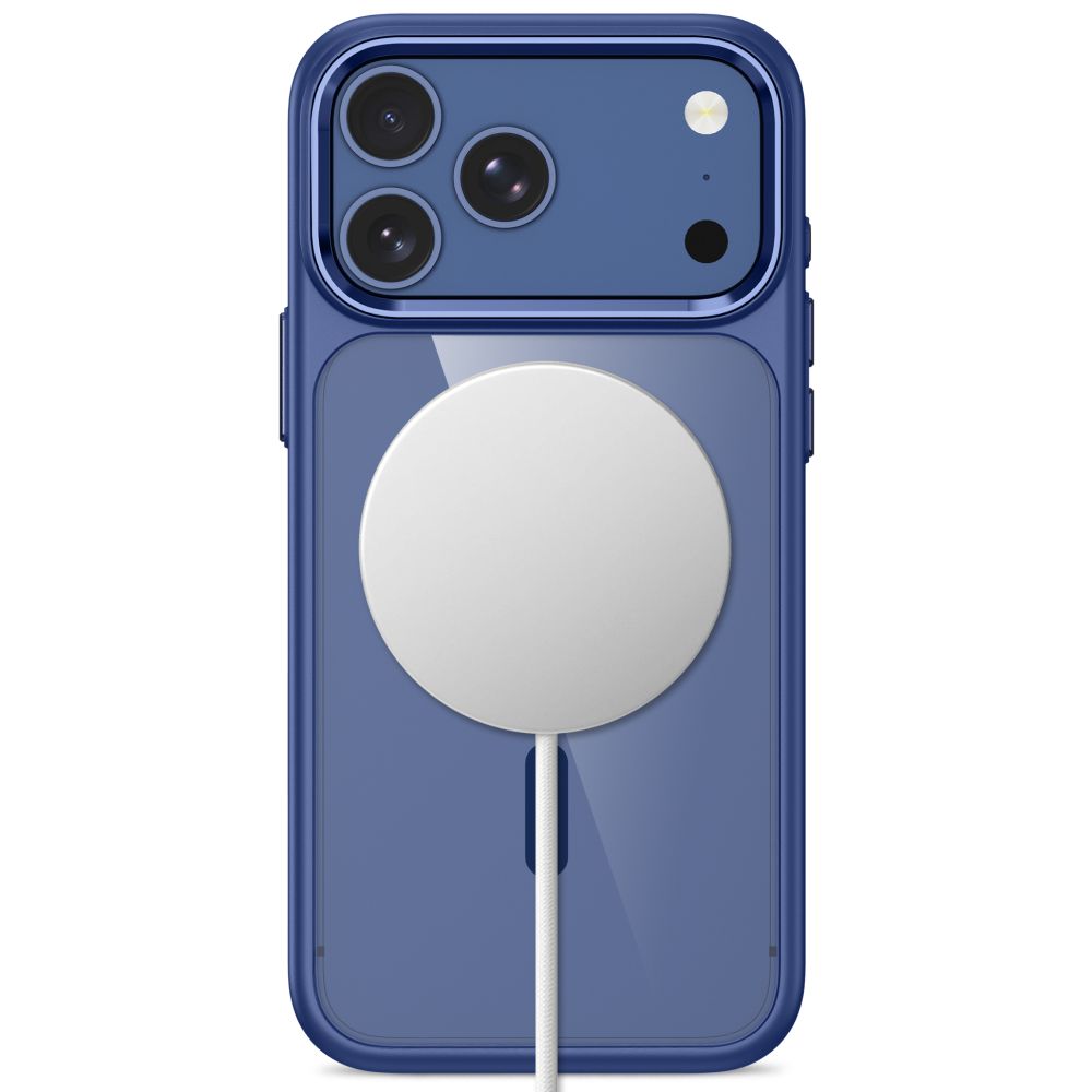 Tech-Protect Magmat Magsafe CC Case for iPhone 17 Pro Max / 18 Pro Max - Transparent Navy Blue_3