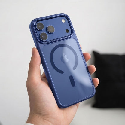 Tech-Protect Magmat Magsafe CC Case for iPhone 17 Pro Max / 18 Pro Max - Transparent Navy Blue_7