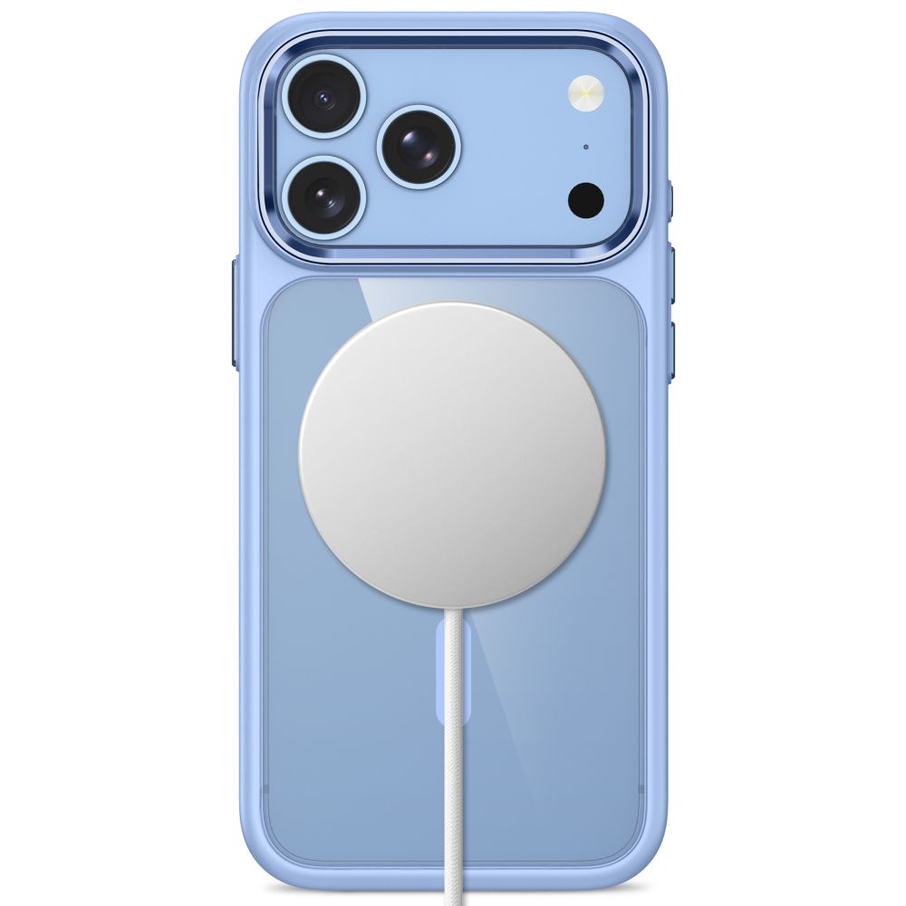 Tech-Protect Magmat Magsafe CC Case for iPhone 17 Pro Max / 18 Pro Max - Transparent Light Blue_3