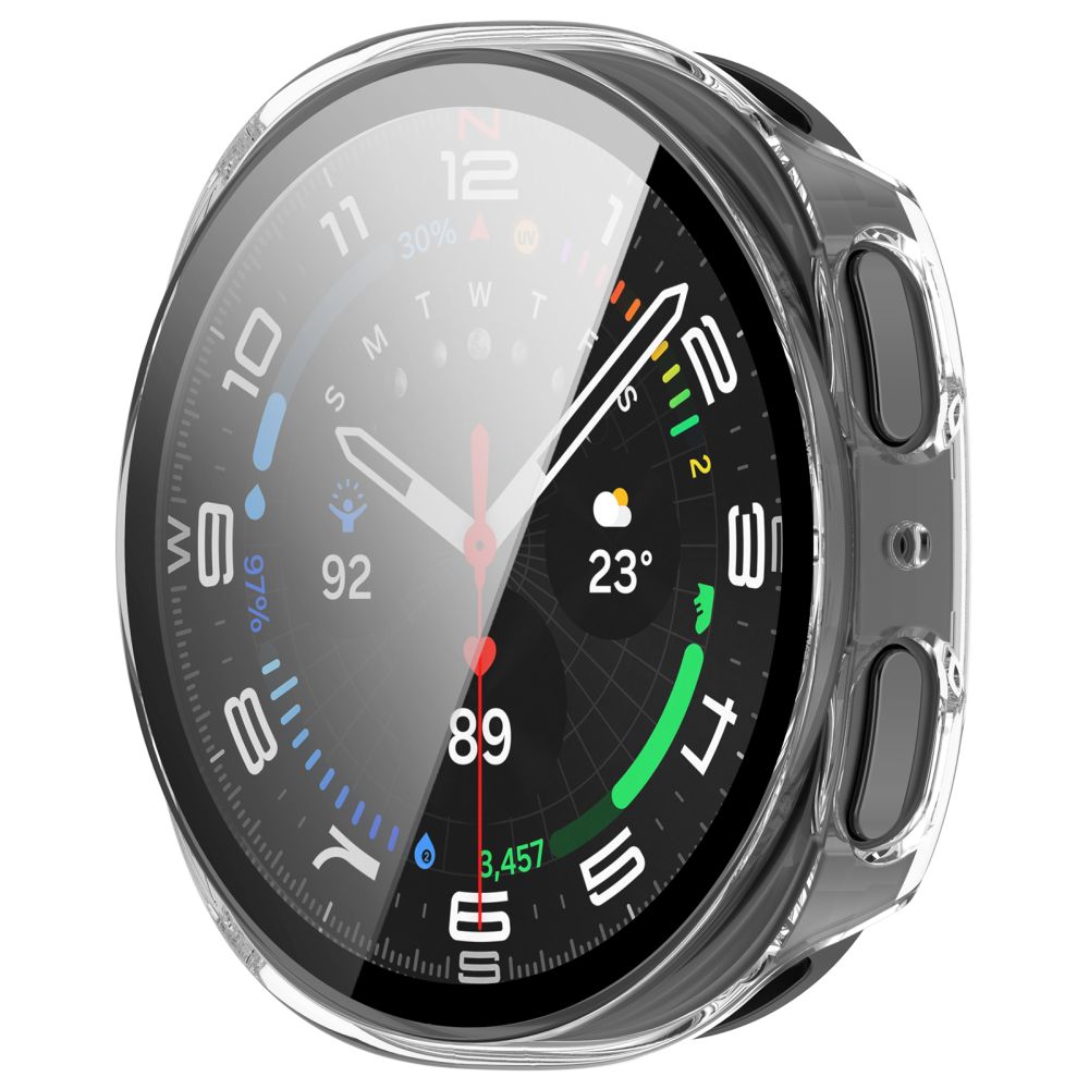 Tech-Protect Defense 2-Pack Case for Samsung Galaxy Watch 40mm - Clear Matte Black_4