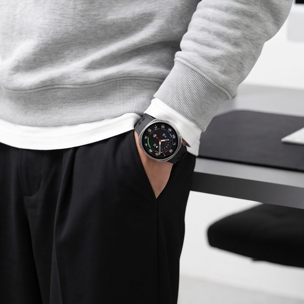 Tech-Protect Defense 2-Pack Case for Samsung Galaxy Watch 44mm - Clear Matte Black_11