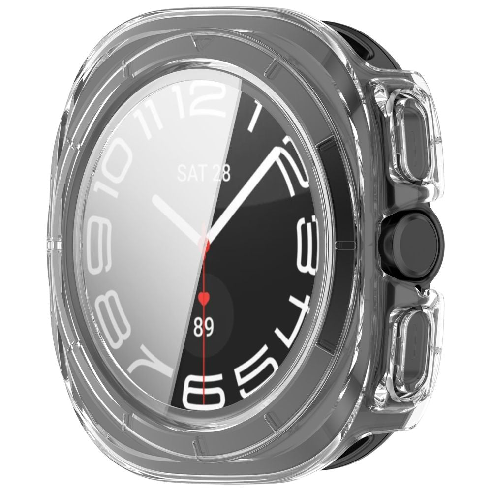 Tech-Protect Defense 2-Pack Case for Samsung Galaxy Watch Ultra 47mm - Clear Matte Black_4