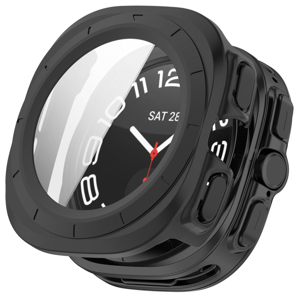 Tech-Protect Defense 2-Pack Case for Samsung Galaxy Watch Ultra 47mm - Clear Matte Black_5