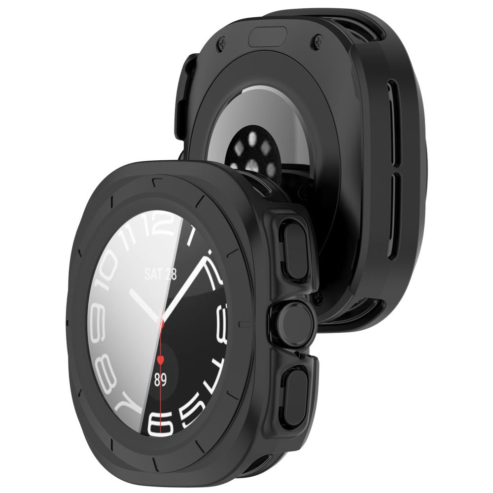 Tech-Protect Defense 2-Pack Case for Samsung Galaxy Watch Ultra 47mm - Clear Matte Black_7