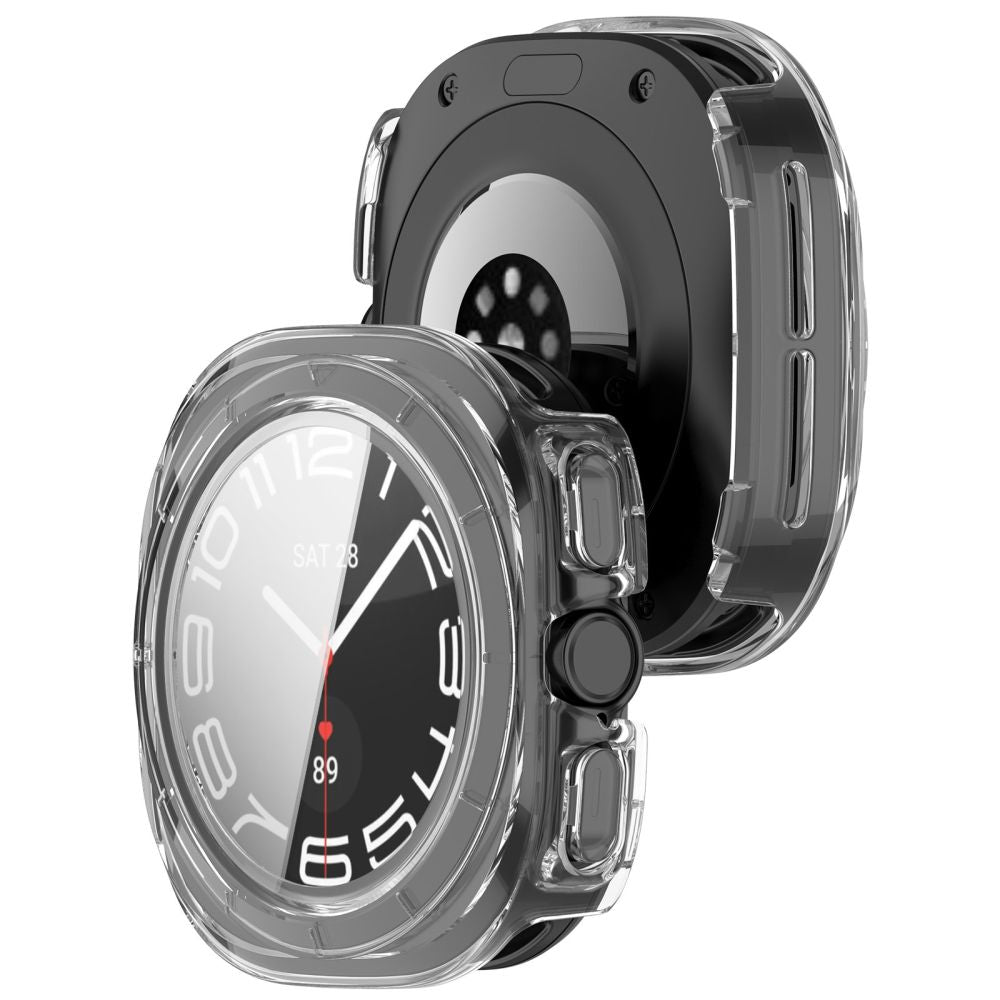 Tech-Protect Defense 2-Pack Case for Samsung Galaxy Watch Ultra 47mm - Clear Matte Black_8