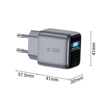 Tech-Protect PowerVision NC45W-GaN 1-Port PD 45W Wall Charger - Dark Gray_3