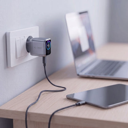 Tech-Protect PowerVision NC45W-GaN 1-Port PD 45W Wall Charger - Dark Gray_7