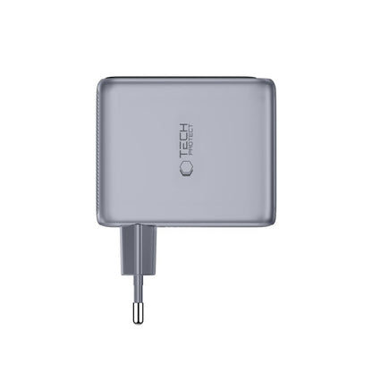 Tech-Protect PowerVision NC100W-GaN 3-Port PD 100W / QC3.0 Wall Charger - Dark Gray_2