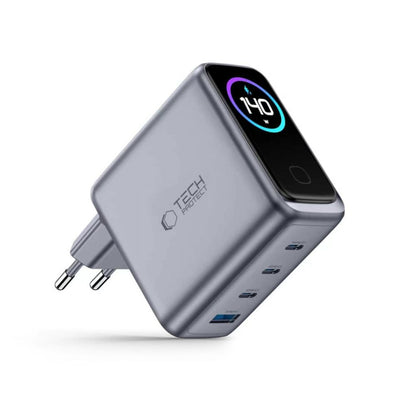 Tech-Protect PowerVision NC140W-GaN 4-PORT PD 140W / QC3.0 Wall Charger - Dark Gray_1