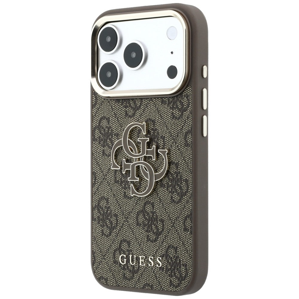 Guess 4G &amp; Big Resin Logo Case for iPhone 17 Pro / 18 Pro - Brown_1