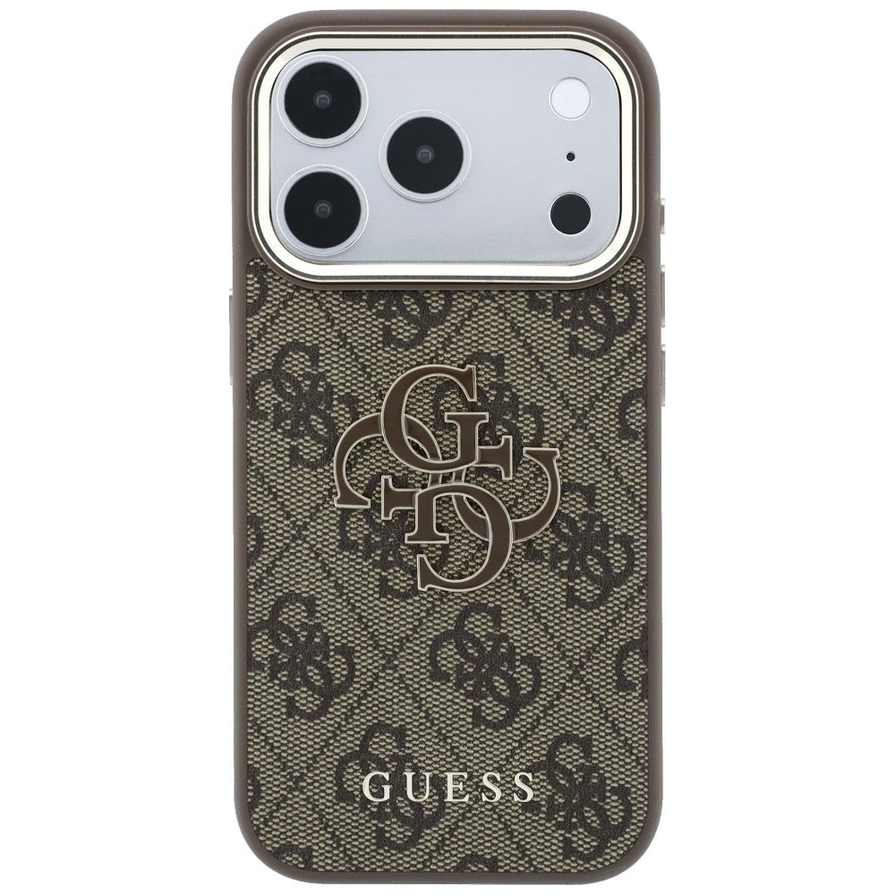 Guess 4G &amp; Big Resin Logo Case for iPhone 17 Pro / 18 Pro - Brown_2