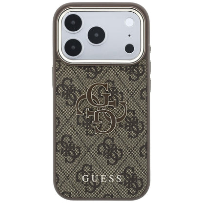 Guess 4G &amp; Big Resin Logo Case for iPhone 17 Pro / 18 Pro - Brown_2