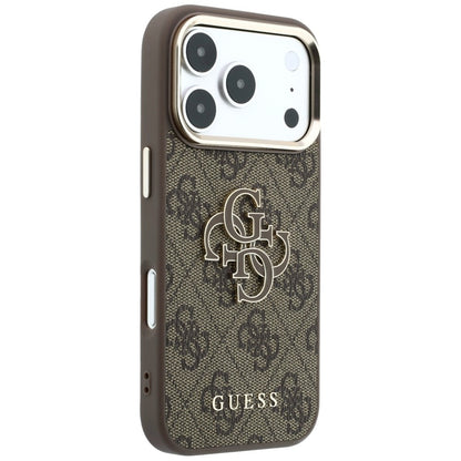 Guess 4G &amp; Big Resin Logo Case for iPhone 17 Pro / 18 Pro - Brown_3